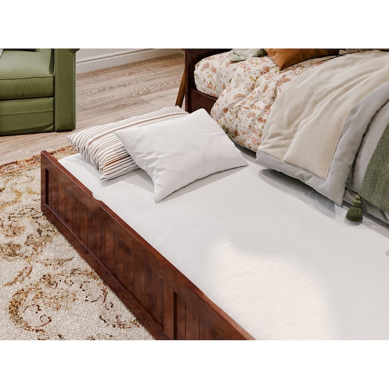 Nantucket Twin Wood Daybed with Twin Size Trundle