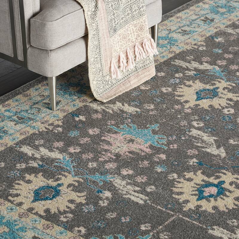 Nourison Tranquil Oriental Floral Medallion Area Rug