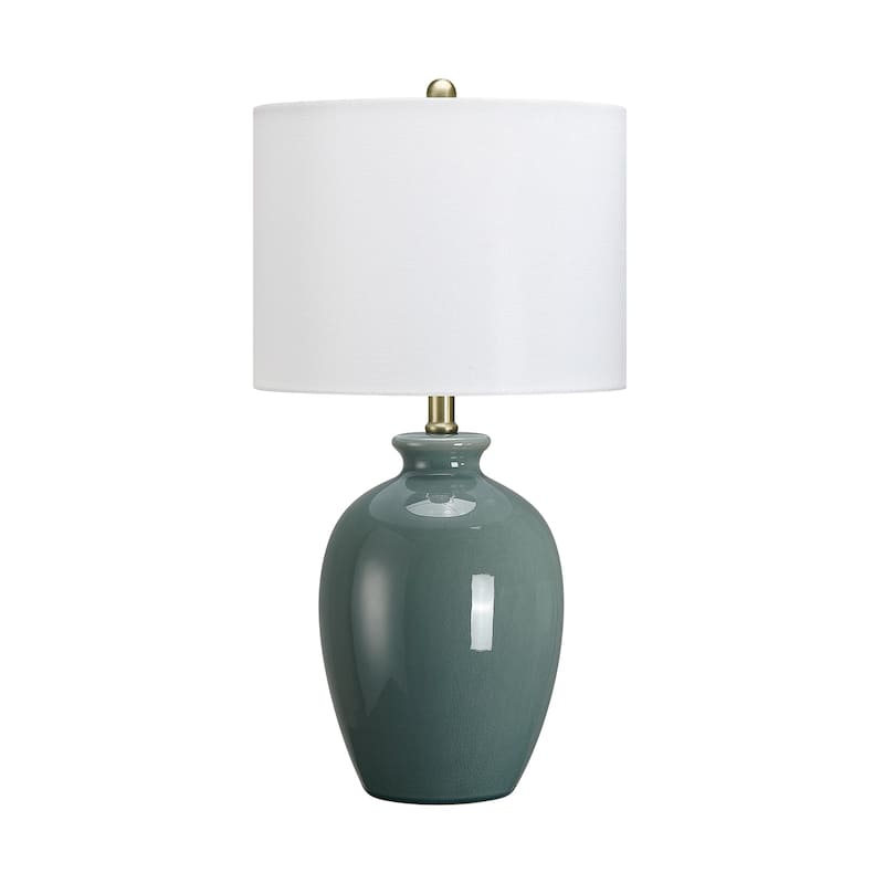 Ceramic Table Lamp with White Shade