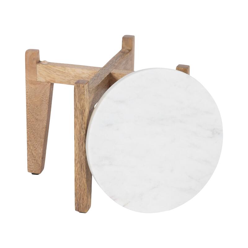 Kate and Laurel Icelyn Round Plant Stand Set