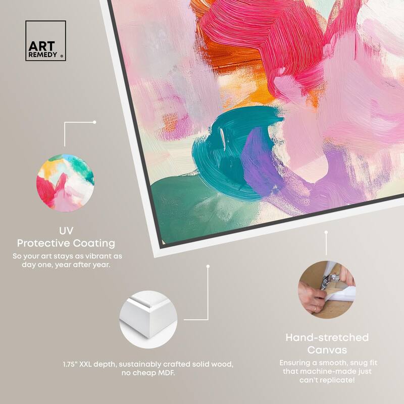 Pastel Riot I Colorful Canvas by Art Remedy
