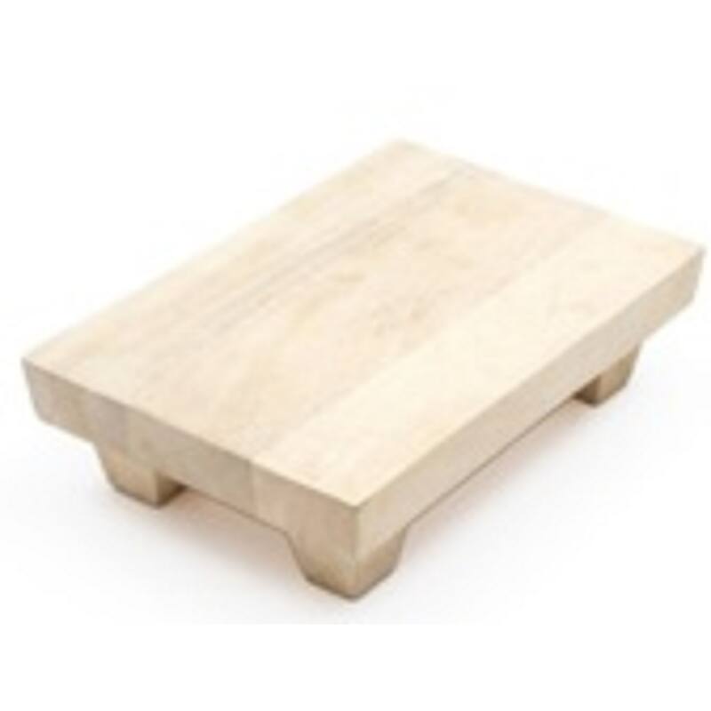Sun Bleached Large Wooden Serving Table - 15"