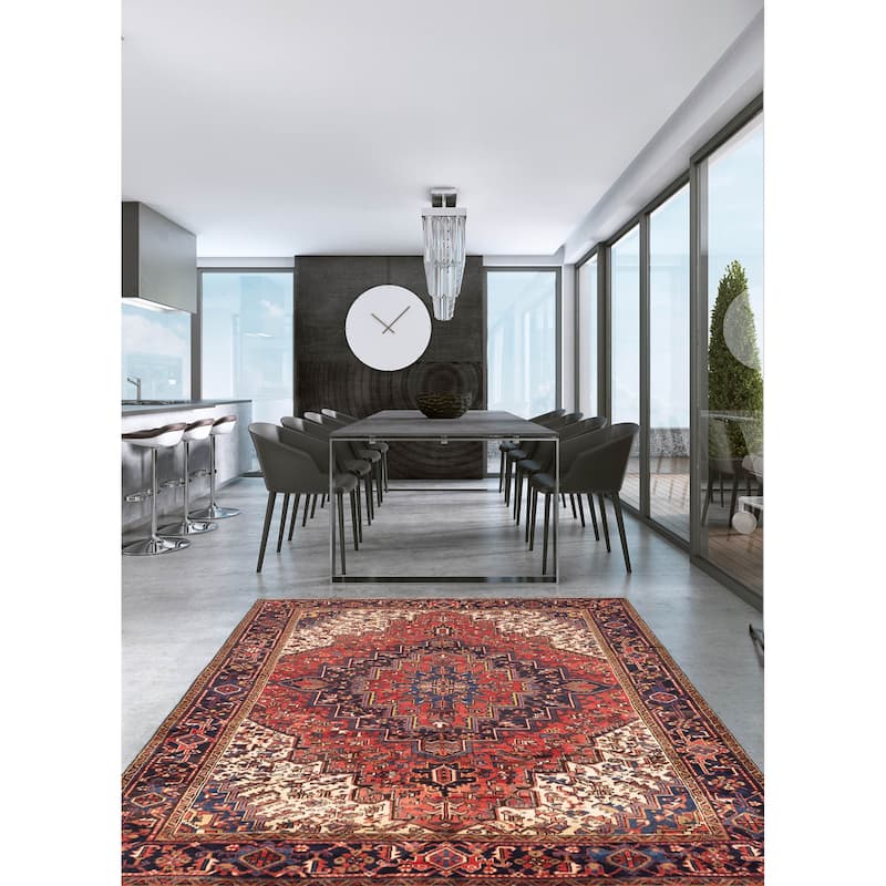 ECARPETGALLERY Hand-knotted Sarabi Red Wool Rug - 7'10 x 10'7