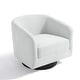 preview thumbnail 179 of 186, Modern Upholstered Barrel Chair Swivel Accent Chair for Living Room