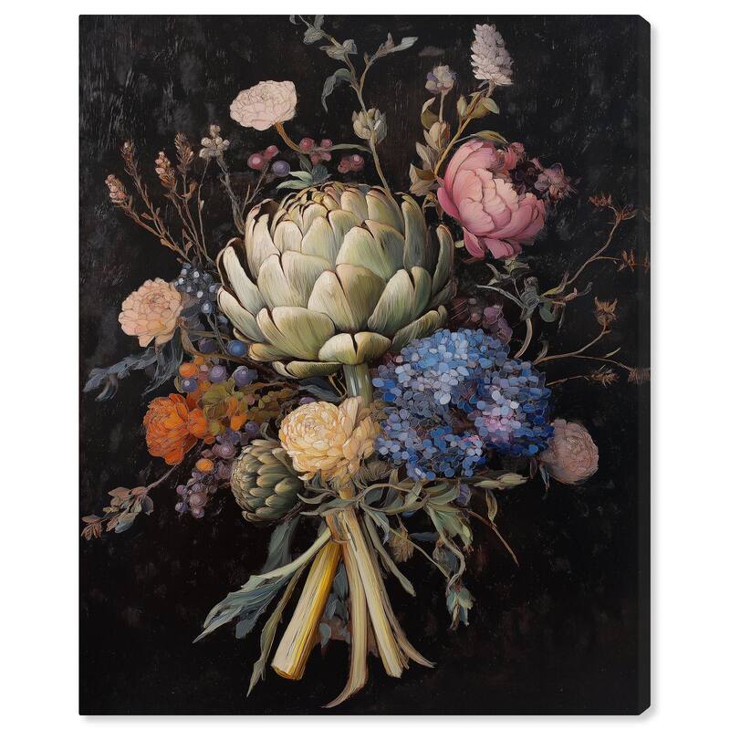 Moody Artichoke II Canvas by Art Remedy, Gallery Wrapped - 20" x 24"