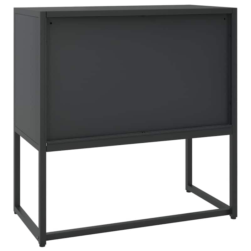 vidaXL Sideboard Storage Buffet Cabinet for Kitchen Living Room Entryway Steel