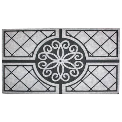 Medallion Granite Print Rectangular Doormat - 18" x 30"