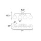 preview thumbnail 8 of 9, Maxim 21224MR Neve 4 Light 31" Wide Bath Vanity Light