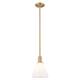Option Brushed Brass / Matte White