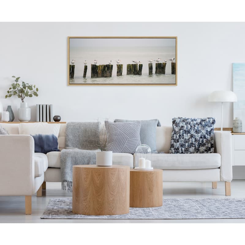 Kate and Laurel Sylvie Isla Framed Canvas by Crystal Lynn Collins