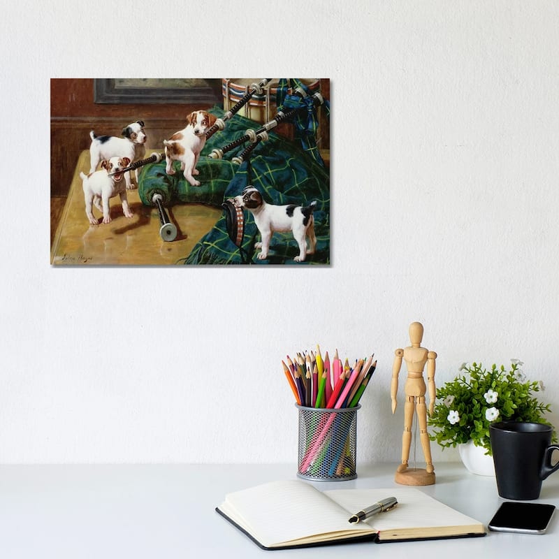 iCanvas "He Who Pays the Piper Calls the Tune" by John Hayes Canvas Print - 8x12x0.75