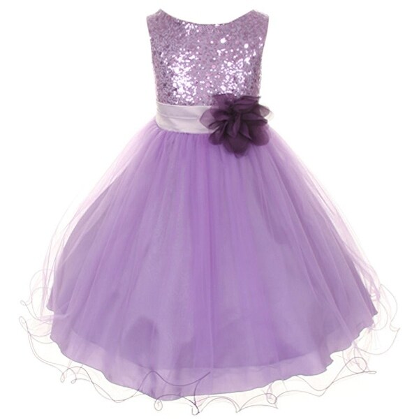 flower girl lavender dress
