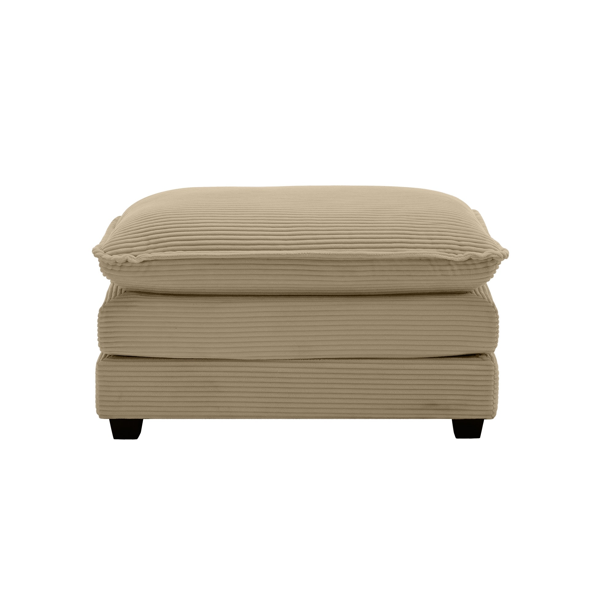 Ottoman Footstool in Corduroy Fabric, Can be Used with 2 Seater Sofas, 3 Seater Sofas and 4 Seater Sofas