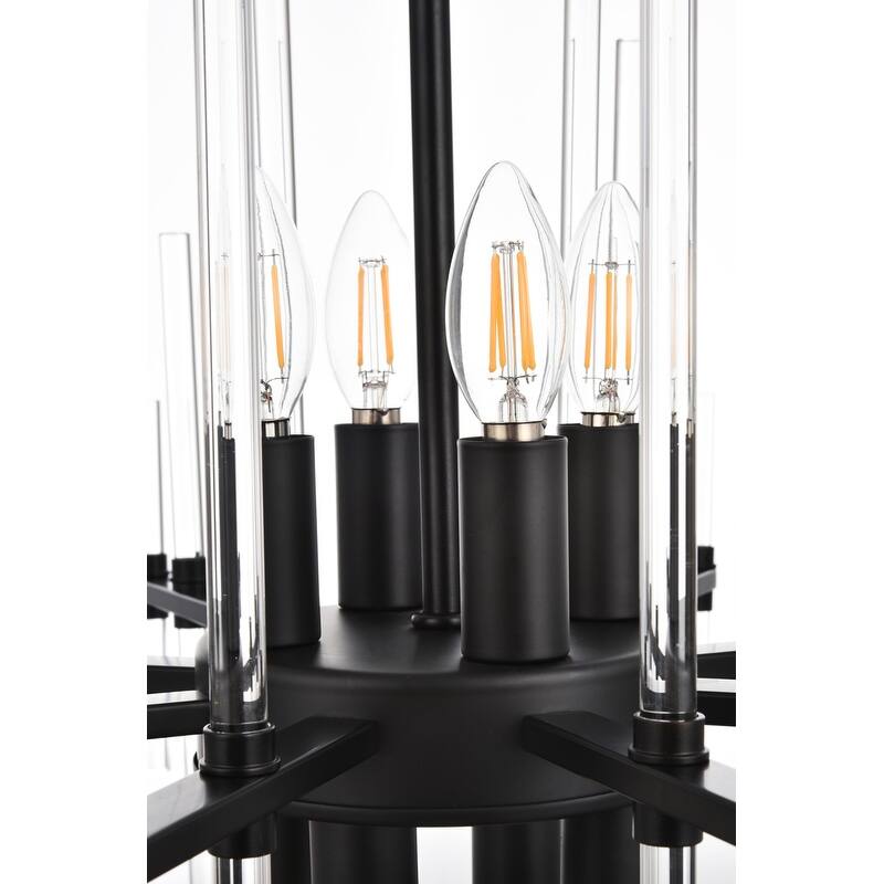 Samuel 27 inch Crystal Rod Pendant - N/A