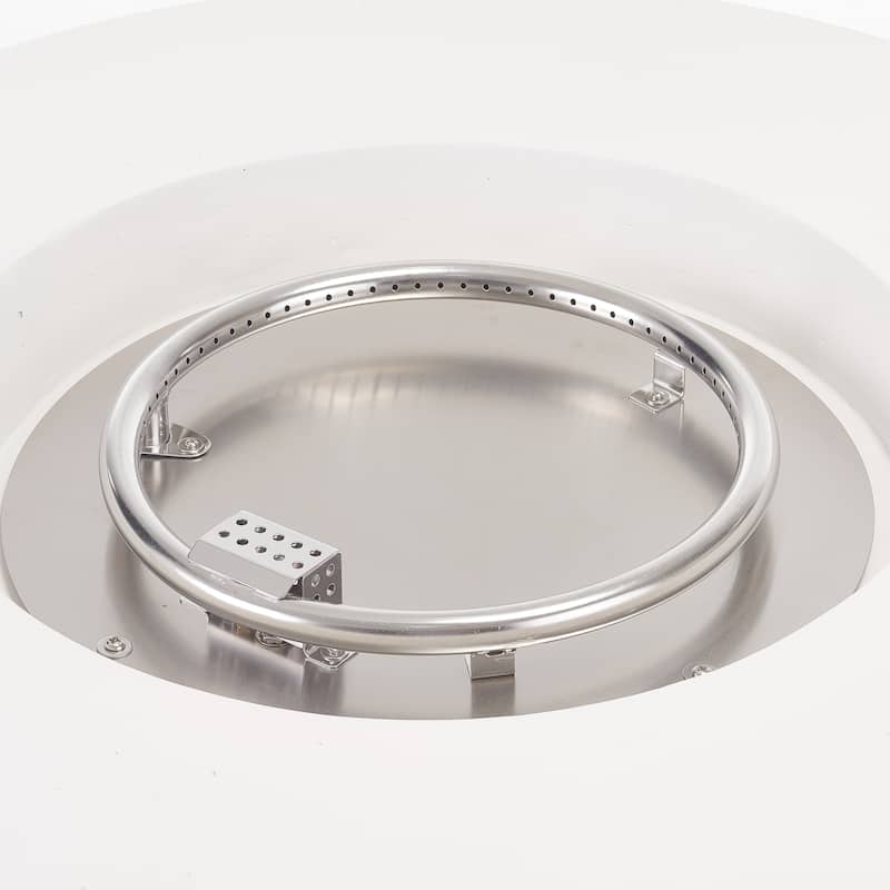 Aidan Outdoor Circular Propane Fire Pit by Christopher Knight Home