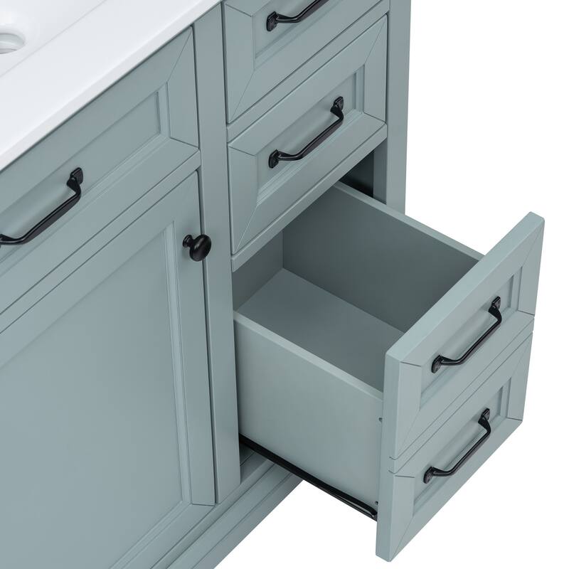 36"Freestanding Bathroom Vanity with Ceramic Sink