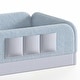 preview thumbnail 27 of 124, Twin/Full/Queen Teddy Fleece Floor Bed with Upholstered Safety Rails and Pocket