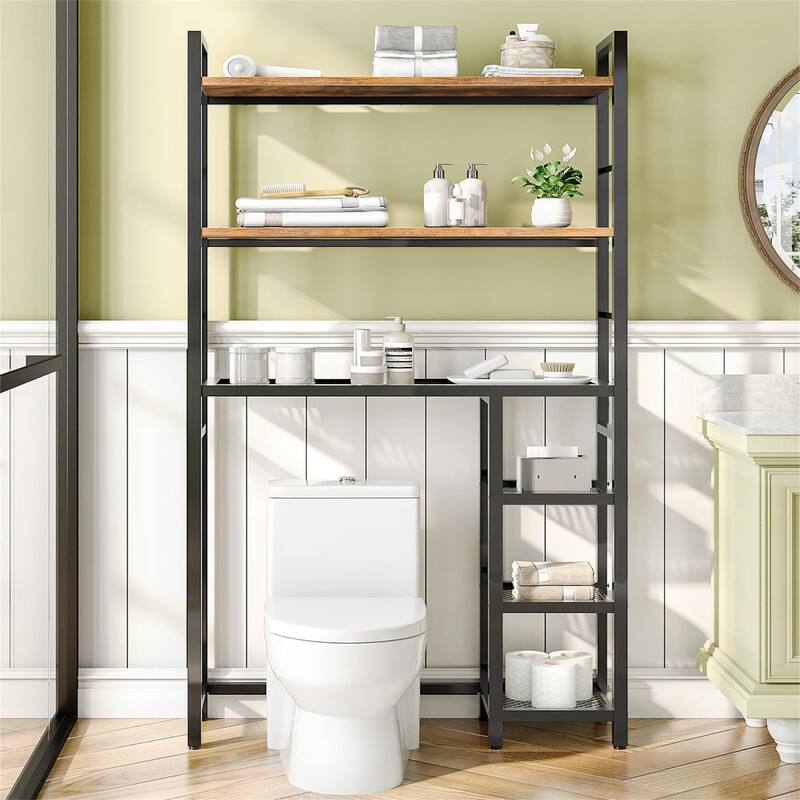 Over The Toilet Storage - 9.4"D x 33.1"W x 63"H