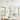 Golden Lighting Simbolo 3-Light Pendant - Almond - Ivory Linen Shade