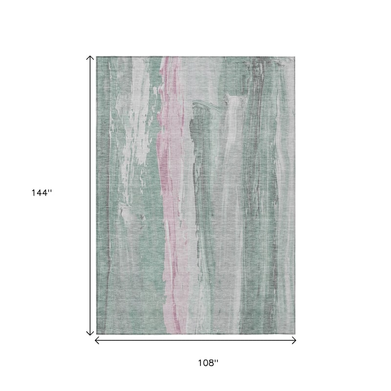 HomeRoots Abstract Transitional Rectangle Outdoor Rug