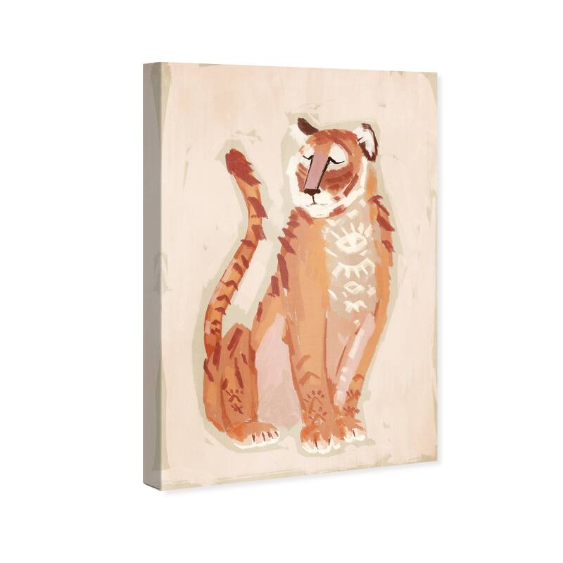 Wynwood Studio Canvas Animals Third Eye Tiger Orange and Modern & Contemporary Wall Art Canvas Print