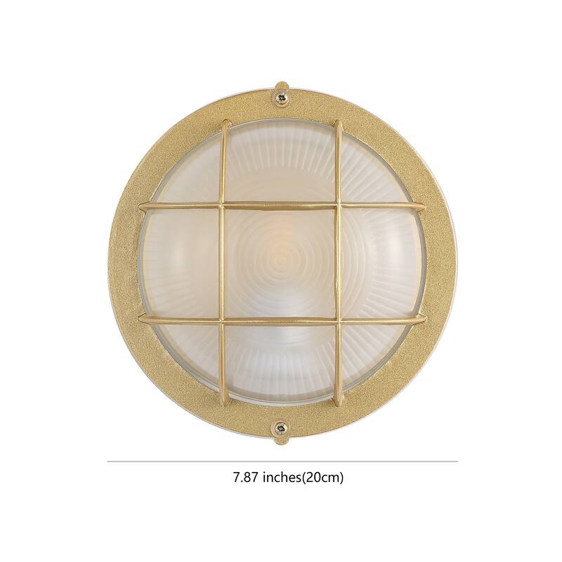 SAFAVIEH Lighting Bogdana Outdoor Wall Sconce - 8" W x 8" D x 4" H - 8Wx8Dx4H
