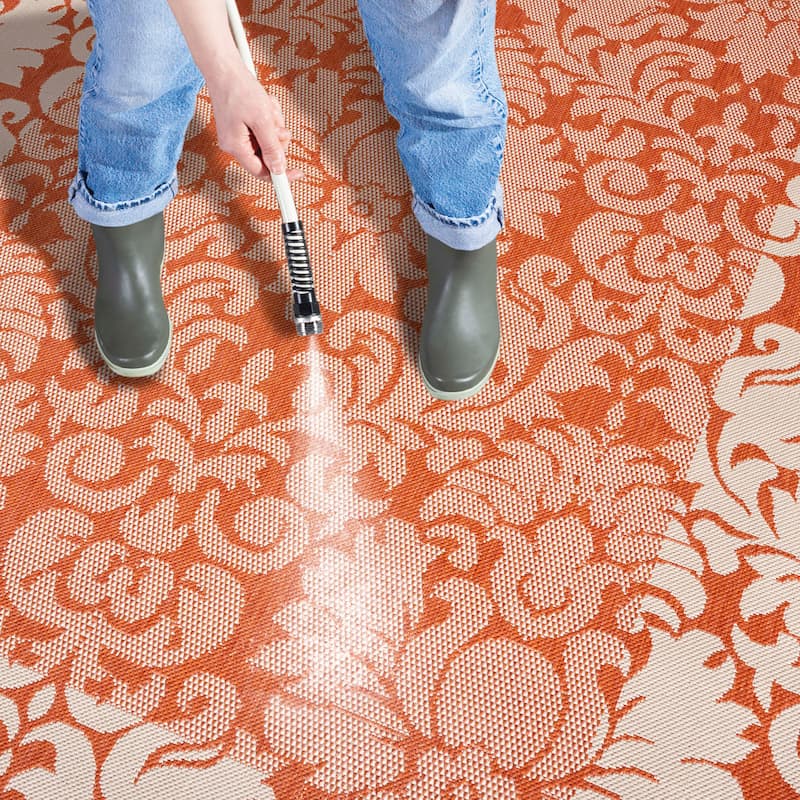 SAFAVIEH Courtyard Peggie Indoor/ Outdoor Patio Backyard Rug