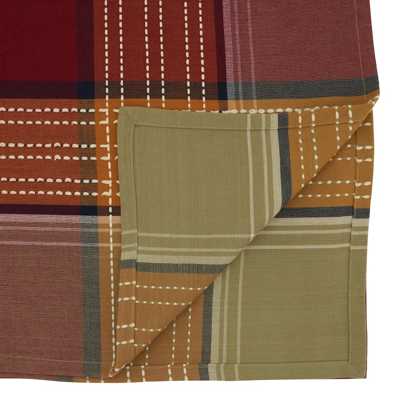 Cotton Tablecloth With Plaid Border Design - Bed Bath & Beyond - 31634488