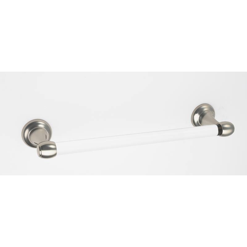 Alno Royale Acrylic 24 Inch Wide Towel Bar - Polished Nickel