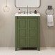 preview thumbnail 8 of 161, GDFStudio - Elysia Wood Bathroom Vanity with Ceramic Sink & Storage Cabinet Organizer
