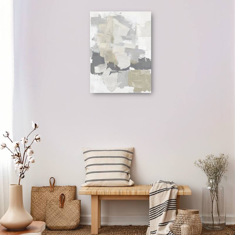 Essence of Summer I Grey REV By Studio Arts Canvas Art Print