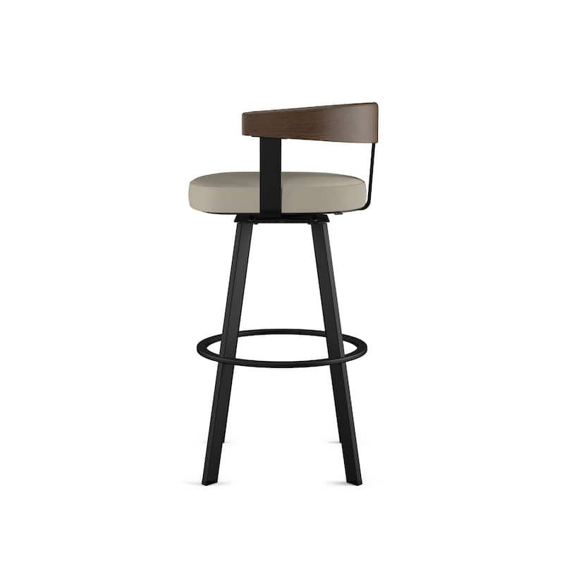 Amisco Lars Swivel Counter and Bar Stool