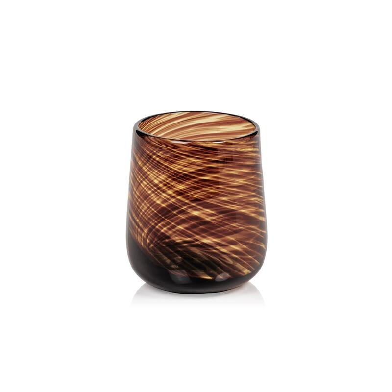 Tory Tortoise Stemless All Purpose Glasses, Set of 6
