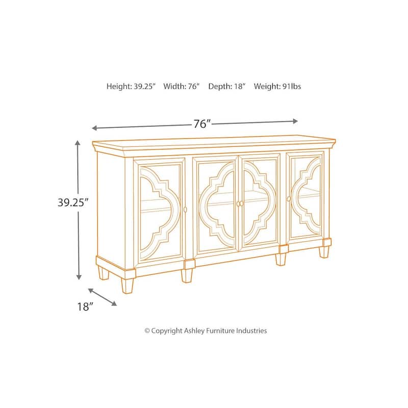 Fossil Ridge Gray Traditional Accent Cabinet