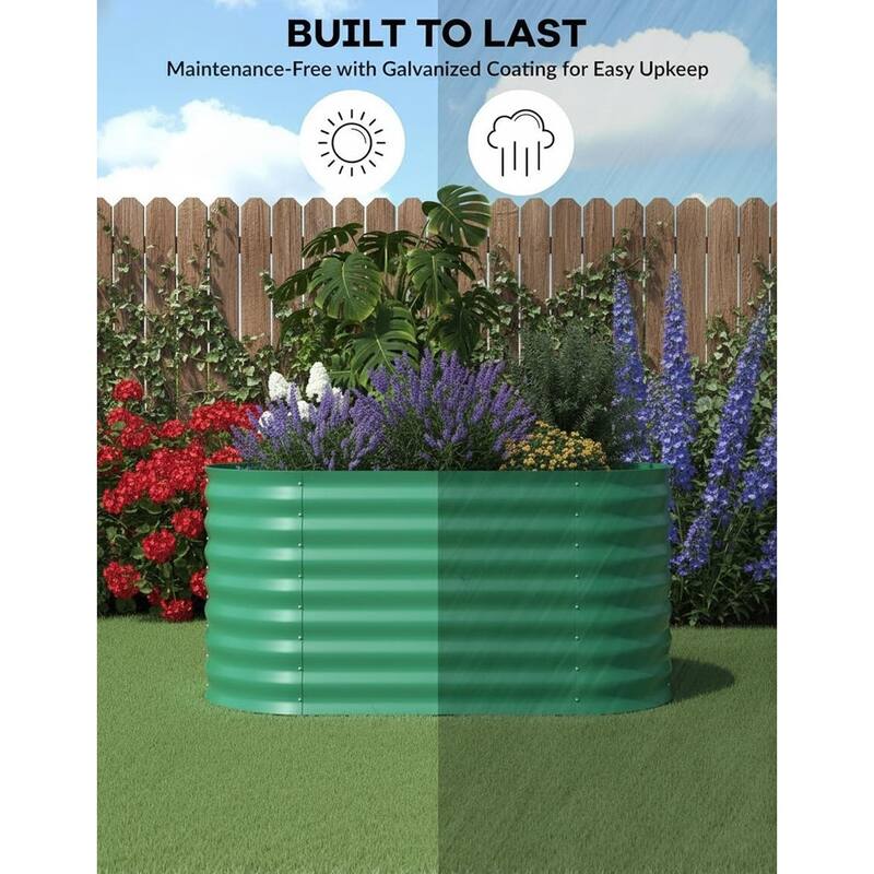 Outdoor Galvanized Raised Garden Beds