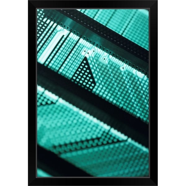 "Circuit board" Black Framed Print