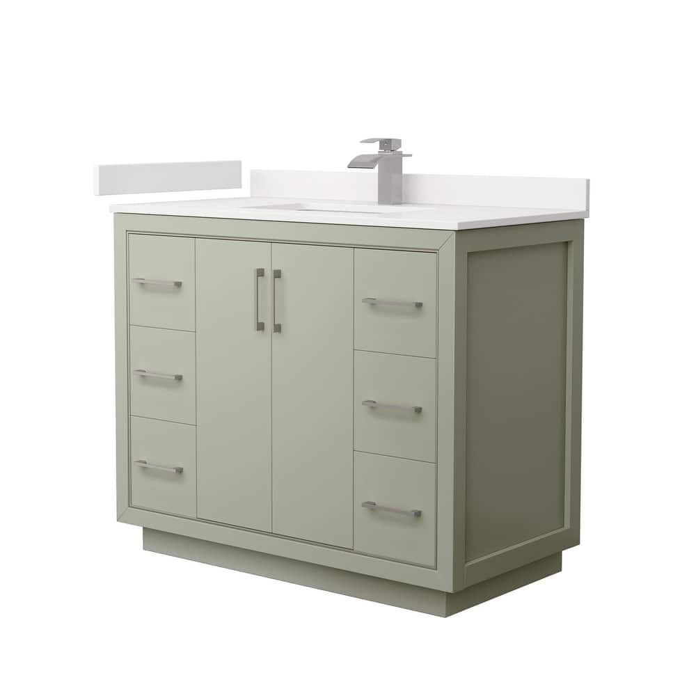 Wyndham Collection WCF111142S-QTZ-UNSMXX Icon 42" Free Standing Single