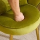 preview thumbnail 31 of 40, Scalloped Petal Velvet Accent Chair with Pillows