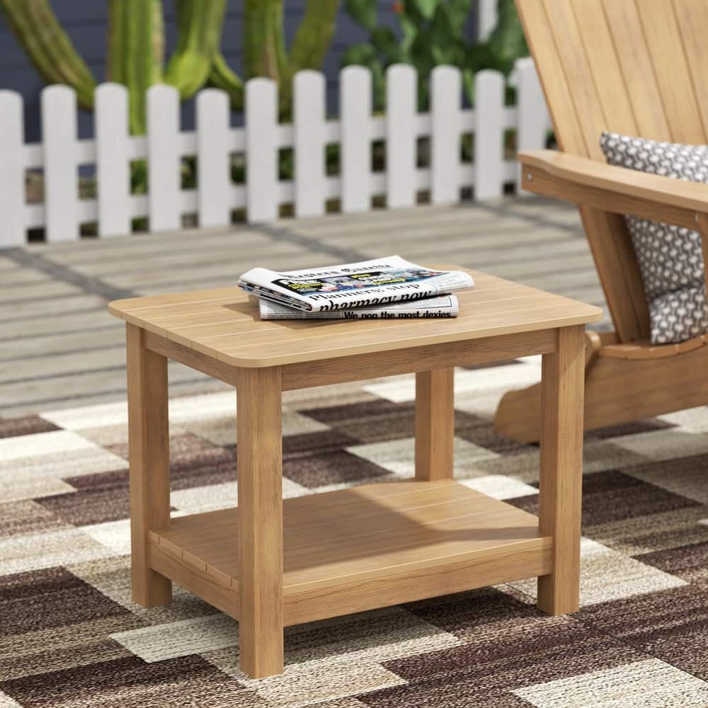 Vineyard HIPS Eco-Friendly Outdoor Modern Square All Weather Side Table