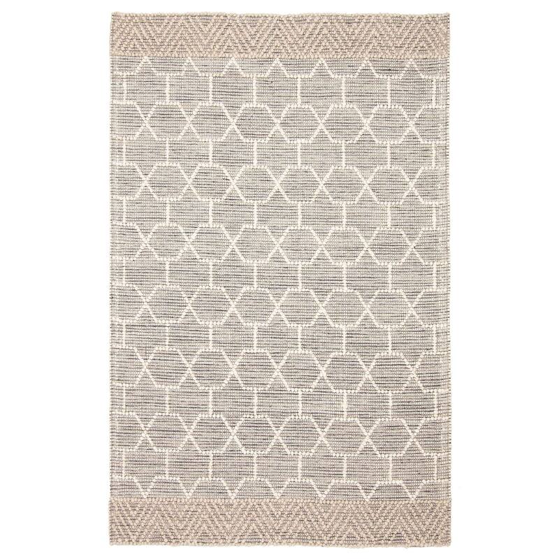 ECARPETGALLERY Braid weave Sienna Grey Wool Rug - 4'11 x 7'8 - Grey - 4'11 x 7'8
