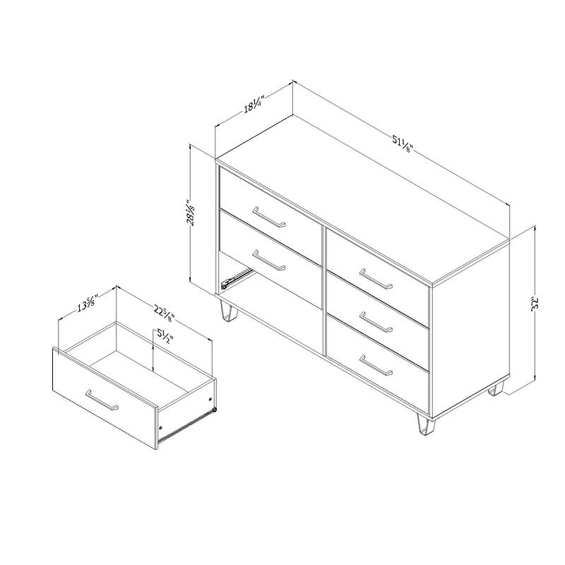 South Shore Arlen Dresser