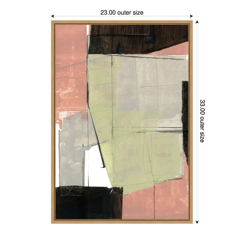 Abstract Neutral Architecture No. 1 by Cartissi (23 x 33 in.), Framed Canvas Wall Art Print