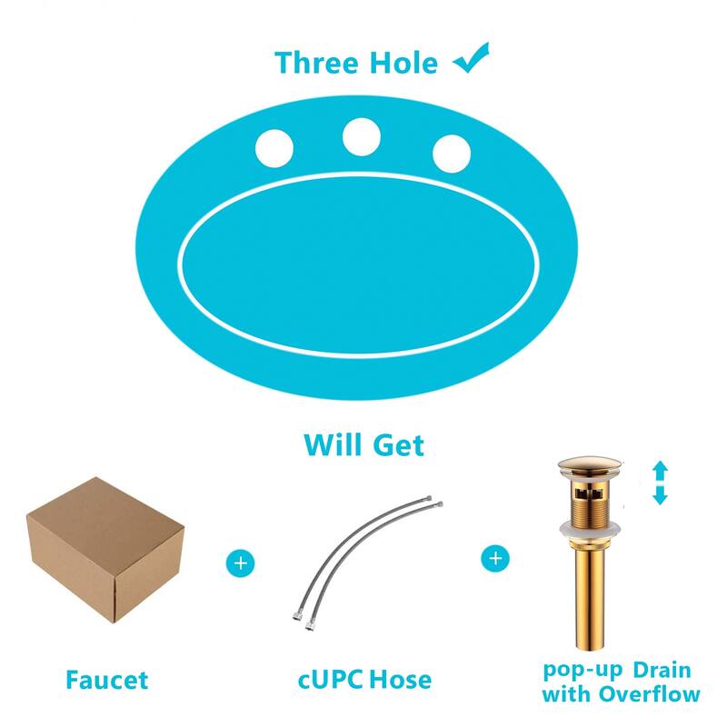 BATHLET 2-Handle Waterfall 4" Centerset Bathroom Faucet with Drain Assembly
