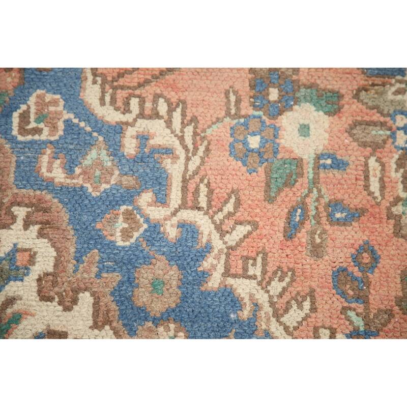 Hand Knotted Oriental 100% Wool Carpet Traditional Floral Pink Hamedan Area Rug - 8' 8'' X 5' 6''