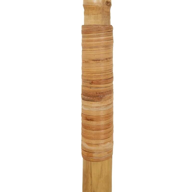 vidaXL Tiki Umbrella Natural Bamboo, Banana Leaf 59.1 in diameter - 82.7 x 59.1 x 16.5 in