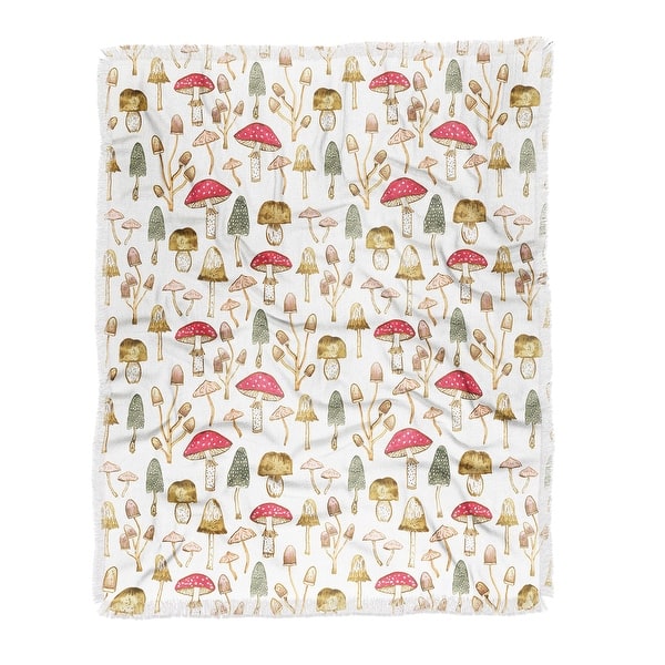 Dash And Ash Mushrooms Made To Order Throw Blanket - On Sale - Bed Bath ...