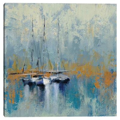 Boats in the Harbor III by Silvia Vassileva Canvas Art Print