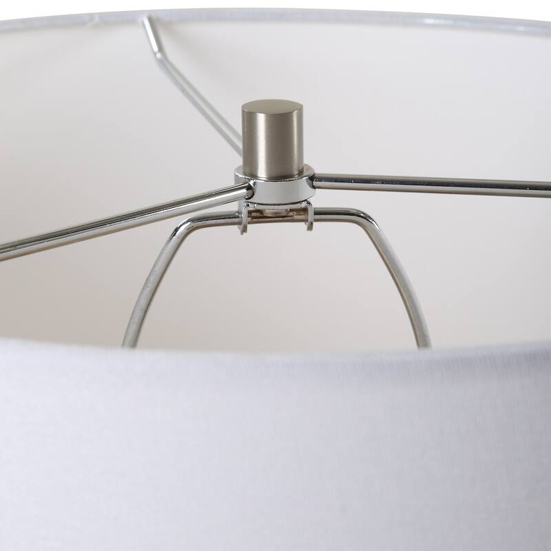 Uttermost Clear Sky Blue Glass Table Lamp - 28'' H X 16'' W X 16'' D