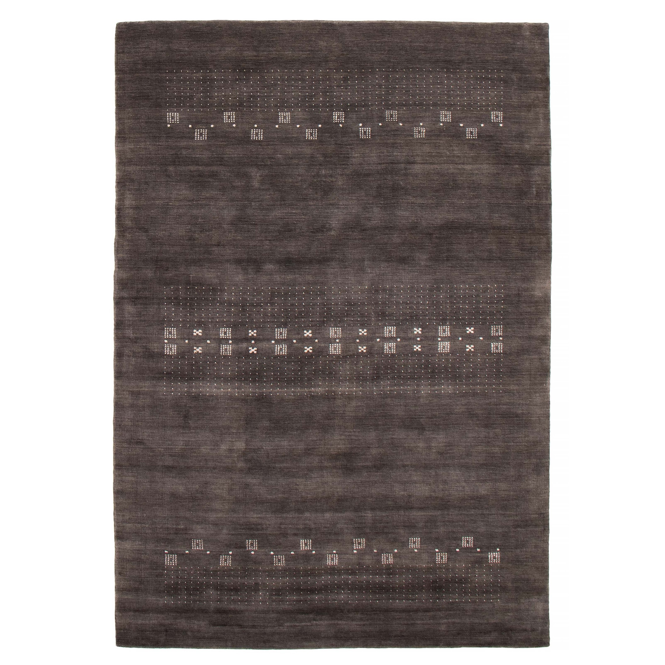 Kashkuli Gabbeh Grey Rug 6'8" x 9'8" - 6'8 x 9'8