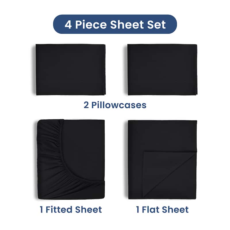 Martex 225 TC - Soft Breathable Durable Deep Pocket - Bed Sheet Set